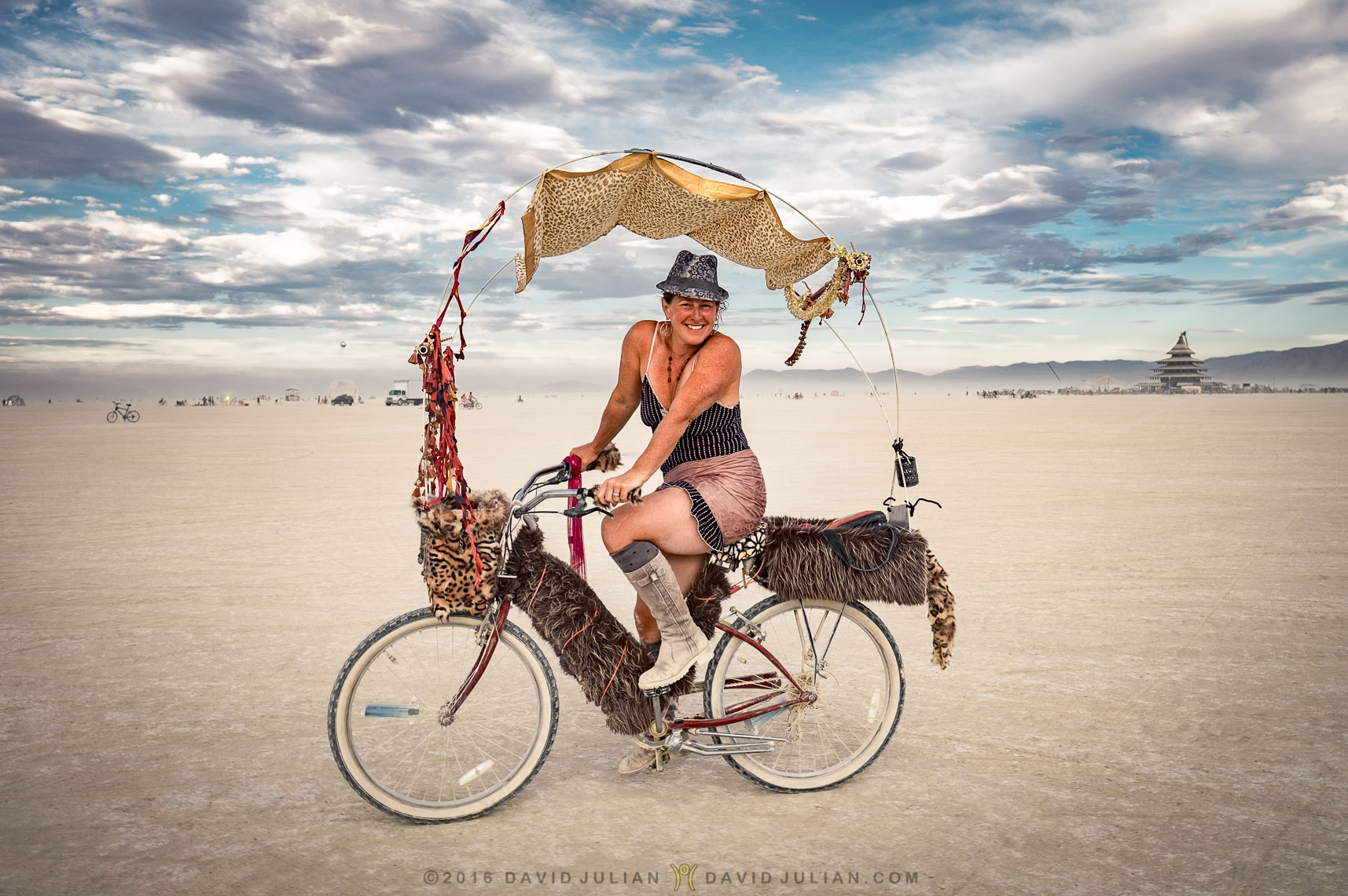 Donna Reid on her fabulous bike
