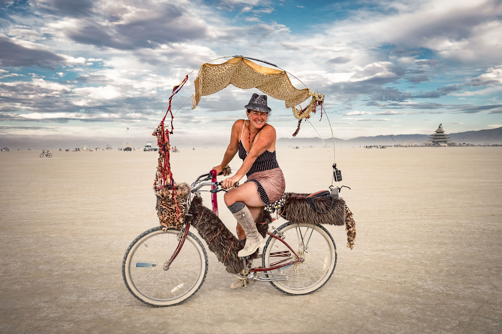 Donna Reid on her fabulous bike