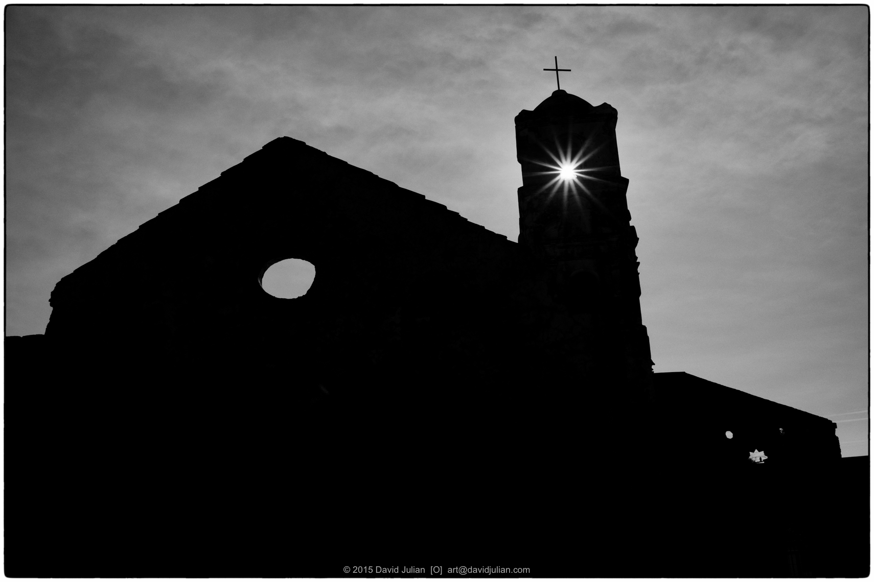 CUBA, TRINIDAD-sunspot-church